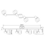 FE402 4 spot lampa 4xE14 FORMA CORMEL1