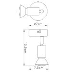 FG101 1 zidna spot lampa 1xGU10 FORMA CORMEL1