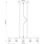 FG101 5V viseca lampa 5xGU10 FORMA CORMEL1