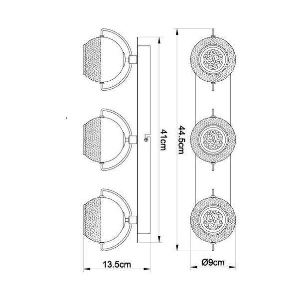 FG104 3 spot lampa 3xGU10 FORMA CORMEL1