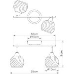 FG901 2 spot lampa 2xG9 FORMA CORMEL1