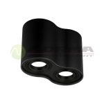 nadgradna spot lampa 2xgu10 cfr1152 bk cormel forma