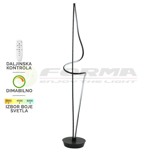 LED podna lampa f2028 42f bk webCormel FORMA