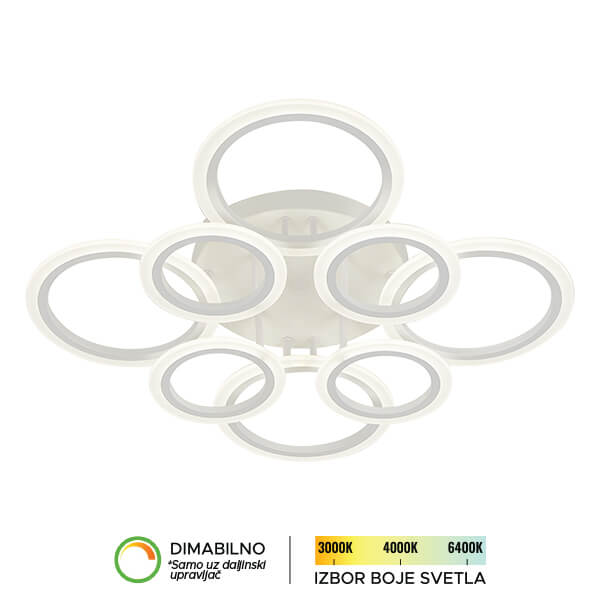 LED plafonska lampa F2083 100C WH SAGA LIGHT