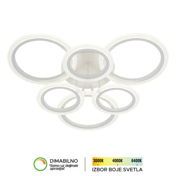 LED plafonska lampa F2083 70C WH SAGA LIGHT