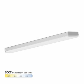 LED strela 30W CCT bela crna nizajuća (linkabilna) SAGA LIGHT