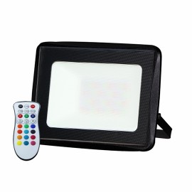 RGB LED Reflektor 30W crni SAGA LIGHT