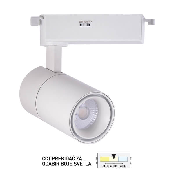 LED šinski reflektor TL08 20CCT WH SAGA LIGHT