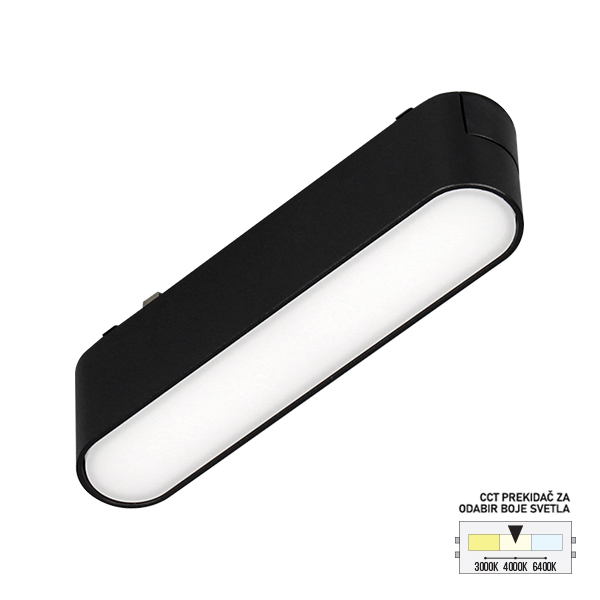 LED magnetna svetiljka CCT ULTRA SLIM FMS1001 6 BK SAGA LIGHT