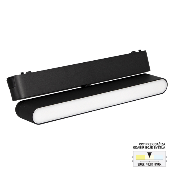 LED magnetna svetiljka CCT ULTRA SLIM FMS1101 12 BK SAGA LIGHT