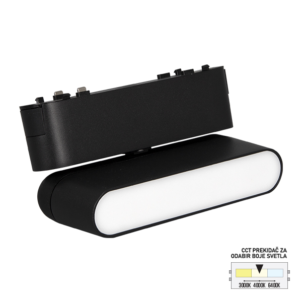 LED magnetna svetiljka CCT ULTRA SLIM FMS1101 6 BK SAGA LIGHT
