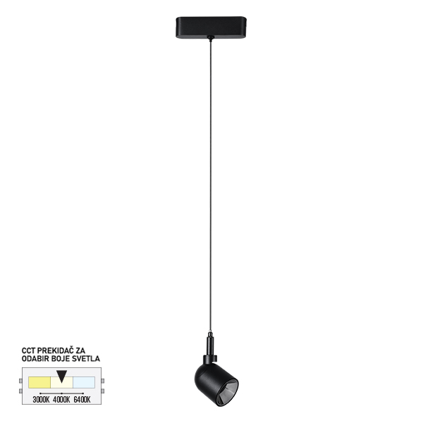 LED magnetna visilica CCT ULTRA SLIM FMS4002 7 BK SAGA LIGHT