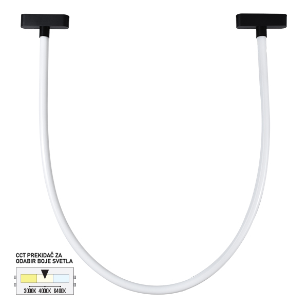 LED magnetna svetiljka CCT ULTRA SLIM FMS4006 20 BK SAGA LIGHT