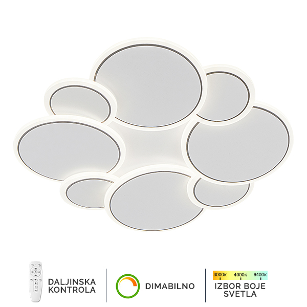 LED plafonska lampa F2092 68C WH SAGA LIGHT