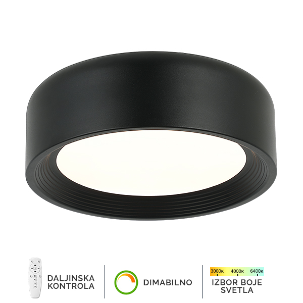 LED plafonska lampa F2096 51C BK SAGA LIGHT