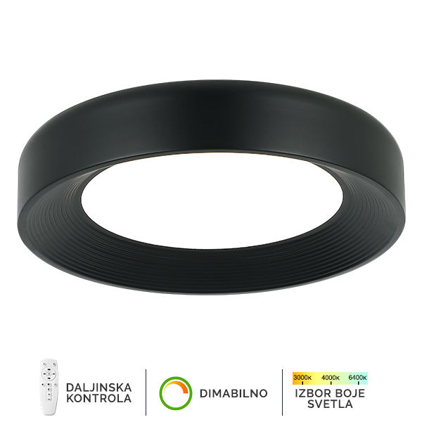 LED plafonska lampa F2096 67C BK SAGA LIGHT