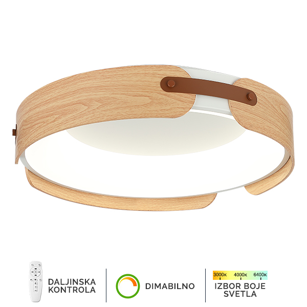 LED plafonska lampa F2097 75C WH+WD SAGA LIGHT