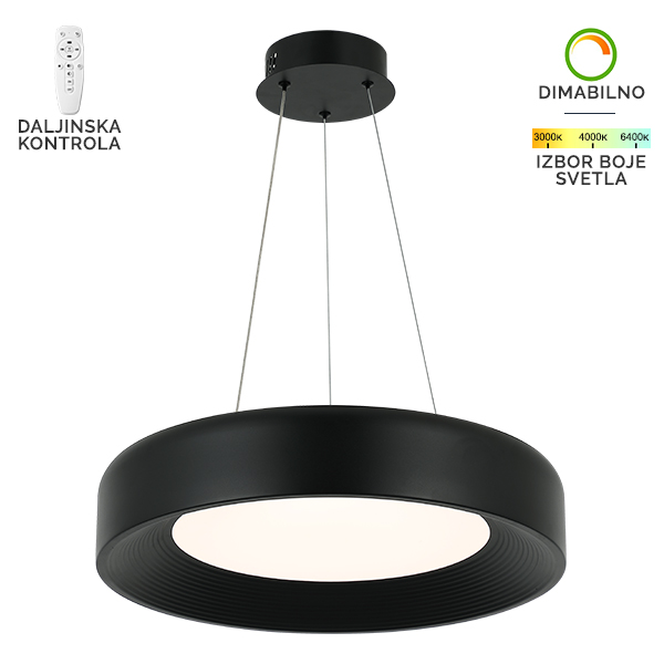 LED viseća lampa F2096 67V BK SAGA LIGHT