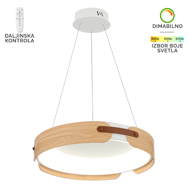LED viseća lampa F2097 63V WH+WD SAGA LIGHT