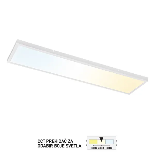 LED panel nadgradni 1200×300 LPA 08 1350P CCT
