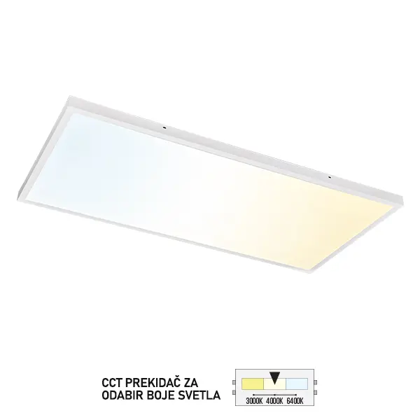 LED panel nadgradni 1200×600 LPA 08 1696P CCT
