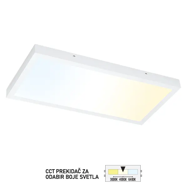 LED panel nadgradni 600×300 LPA 08 6336P CCT