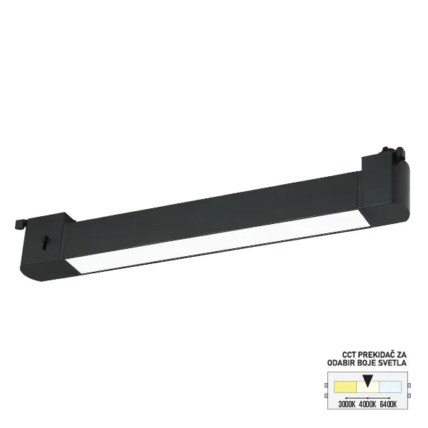 LED šinska svetiljka CCT TL30 20 BK
