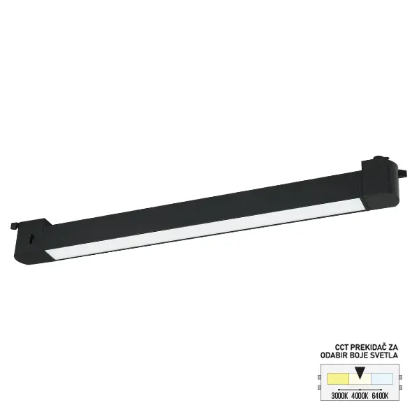LED šinska svetiljka CCT TL30 30 BK