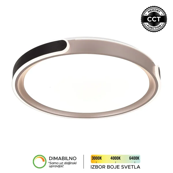 LED plafonjera LP 407 70R BK+RG