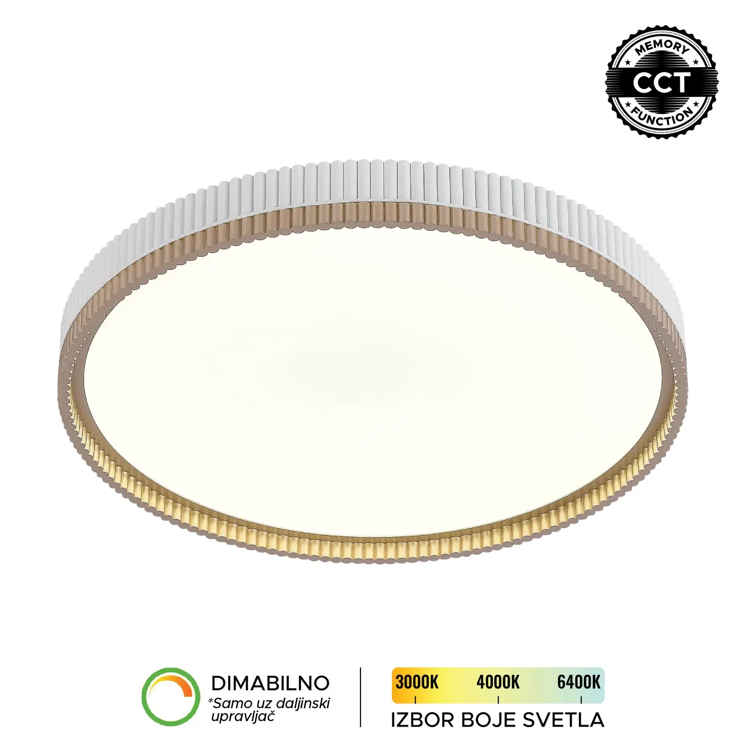 LED plafonjera LP 427 54R WH+GD LED plafonjera LP 427 54R WH+GD