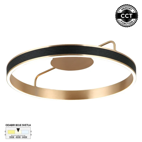 LED plafonska lampa F2088 46C BK+RG CCT