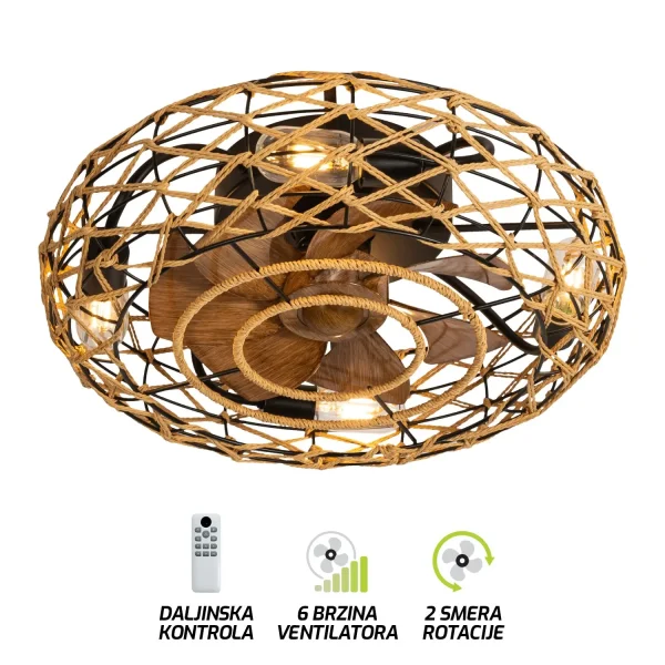 Plafonska lampa sa ventilatorom FV7002 48 NT