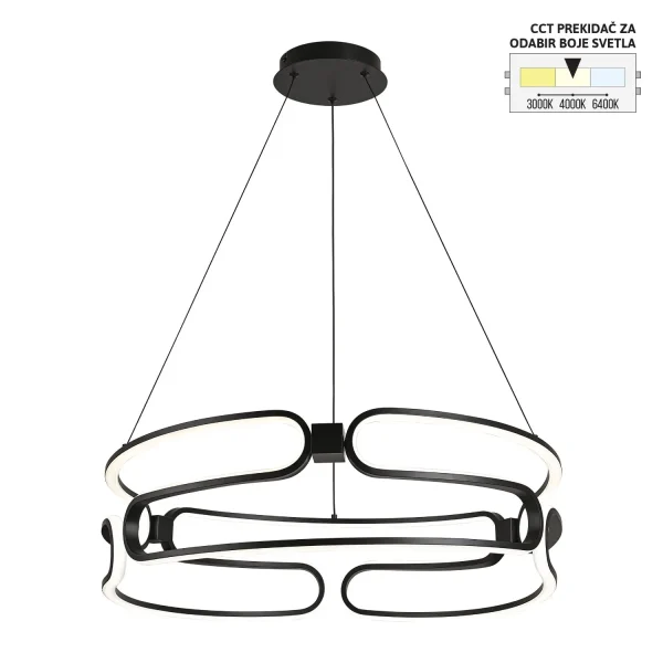LED viseća lampa F2108 ⁠60V BK CCT